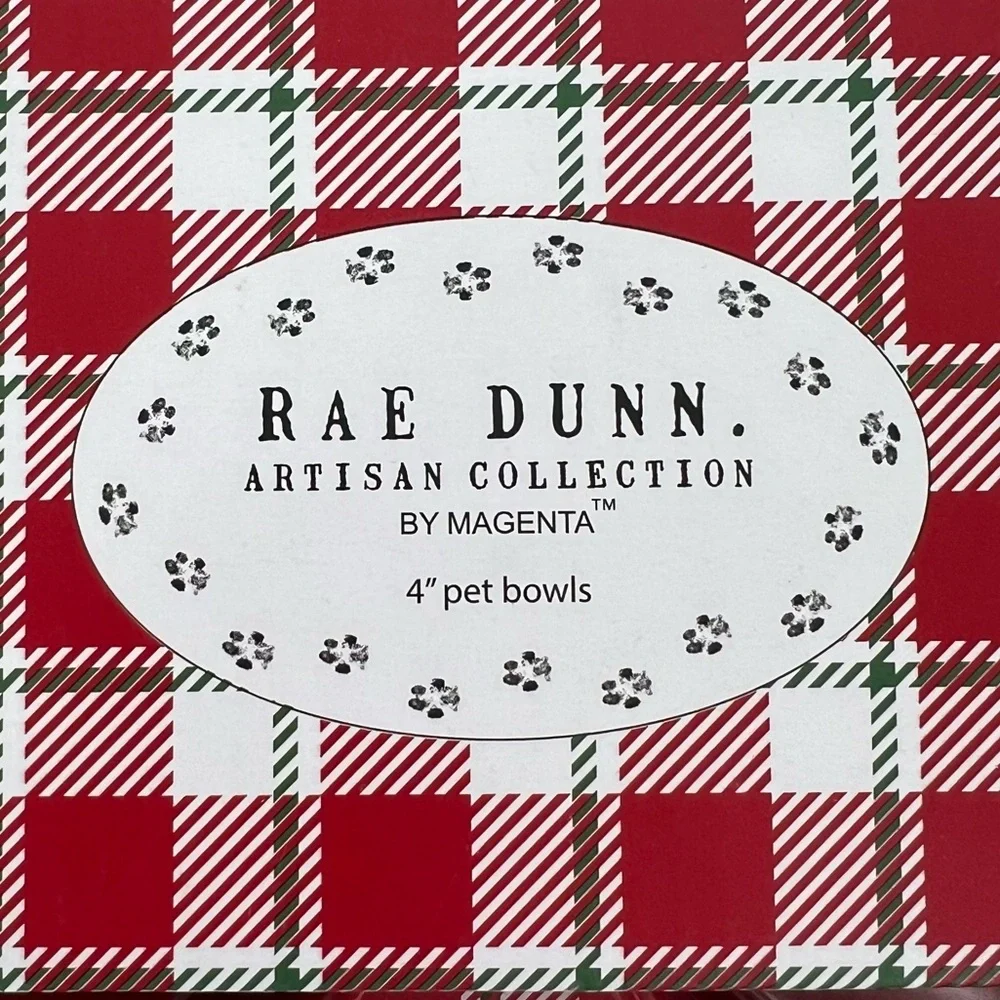 NWT Rae Dunn “Naughty & Nice” Pet Dishes